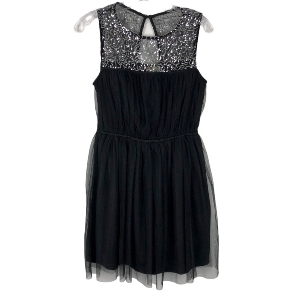 Mimi Chica Black Tulle Dress with Sequins
